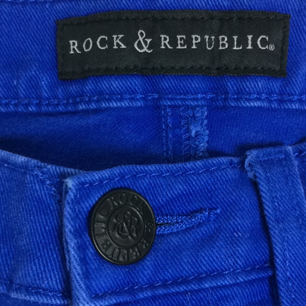 Rock & Republic Ladies Blue Skinny Jeans Sz 2 - Picture 8 of 8